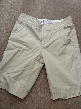 Lilly Pulitzer Tan Bermuda Shorts